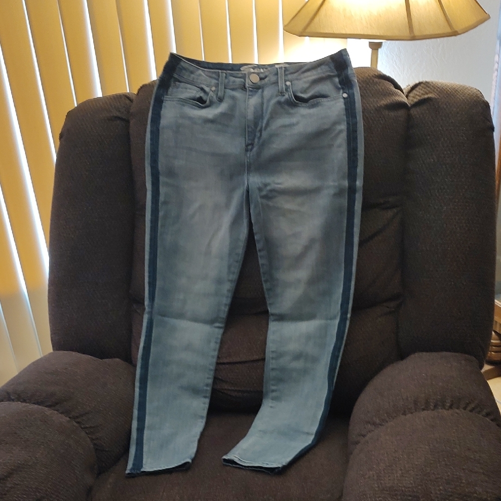 Light Blue Side-Stripe Women’s Jeans